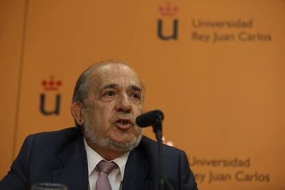 Enrique Alvarez Conde has been suspended by university officials.