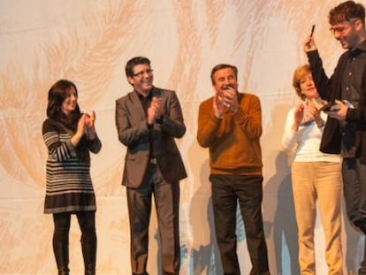 Marcos Morau, en el homenaje en Ontinyent.