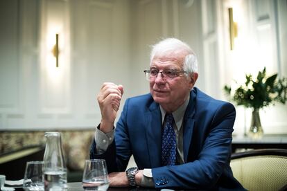 Josep Borrell, durante la entrevista.