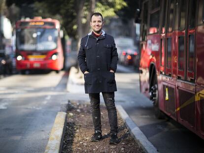 Borja Camacho, en la calle Insurgentes de la Ciudad de M&eacute;xico