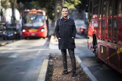 Borja Camacho, en la calle Insurgentes de la Ciudad de México