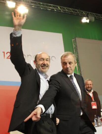 Rubalcaba junto a Pachi Vázquez