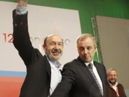 Rubalcaba junto a Pachi Vázquez