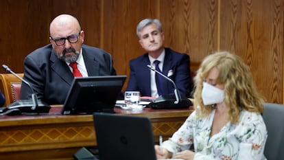 Koldo García, durante la comisión en el Senado.