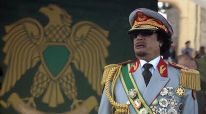 Gaddafi, durante un acto por el 40º aniversario de su llegada al poder, en septiembre pasado en Trípoli.