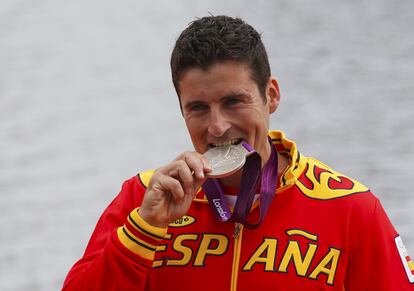 David Cal, ganador de la medalla de plata en C-1 1.000 de canoa. El gallego suma cinco medallas en unos Juegos Olímpicos