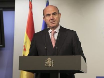 El ministro de Economía y Competitividad de España, Luis de Guindos