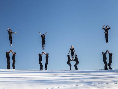 La compañía francesa de danza-circo Cie XY, en una imagen de promoción de su montaje Möbius.