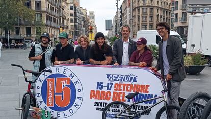 Presentación de la 15º edición de Extreme Barcelona en Plaça Universitat este martes 12 de septiembre.