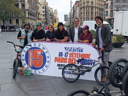 Presentación de la 15º edición de Extreme Barcelona en Plaça Universitat este martes 12 de septiembre.