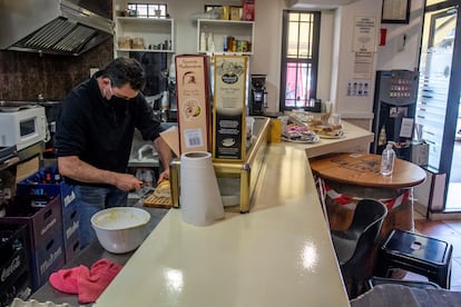 Interior de un restaurante en Toledo.