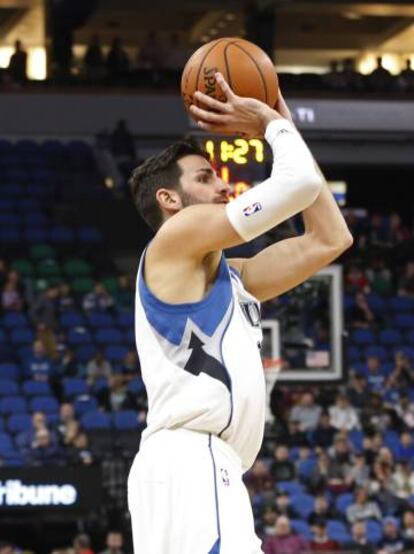 Ricky Rubio en el partido ante Washington.