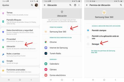 Elimina los permisos de ubicación de algunas 'apps'.