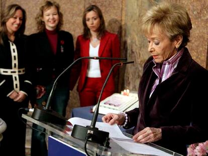 Fernández de la Vega, en la lectura de 'Cien años de soledad'