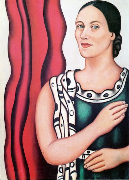 Autorretrato de Nadia Léger fechado en 1948.