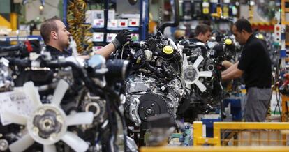 Trabajadores de Nissan en Barcelona