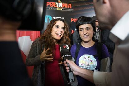 Anna Gabriel i la seva imitadora a 'Polònia', Lara Diez.