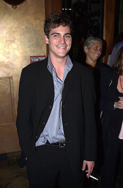 Joaquin Phoenix en una fiesta post Oscars en el año 2001.