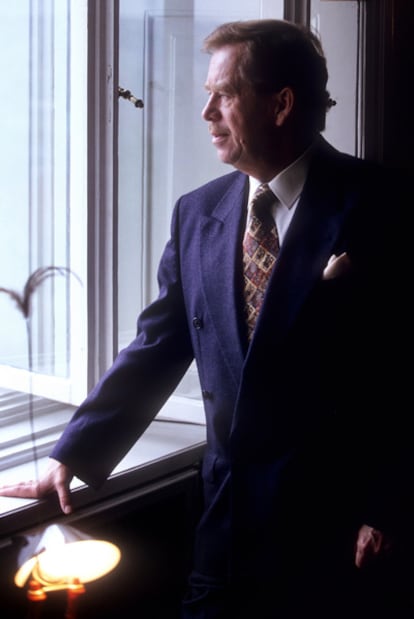 Havel, en 1995, cuando era presidente de la República Checa.