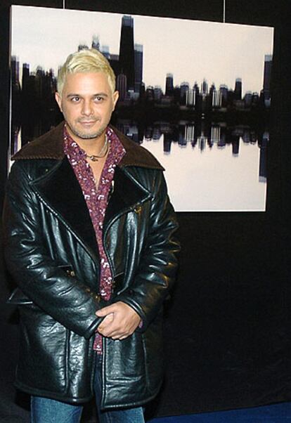 Alejandro Sanz, en su exposición <i>Fotos de ida y vuelta.</i>