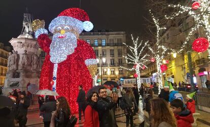 La plaza Camoes, en el Chiado.