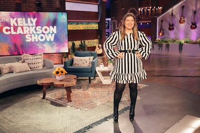 Kelly Clarkson en el plató de su programa 'The Kelly Clarkson Show'.