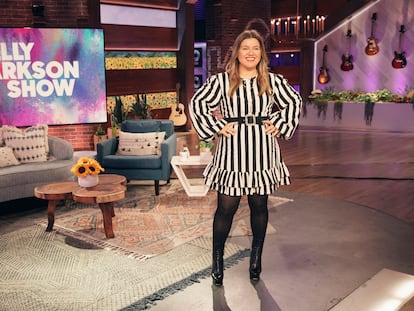 Kelly Clarkson en el plató de su programa 'The Kelly Clarkson Show'.