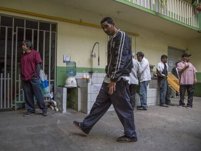 Un grupo de migrantes en un albergue en México la semana pasada.