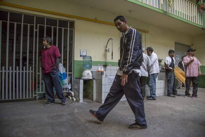 Un grupo de migrantes en un albergue en México la semana pasada.