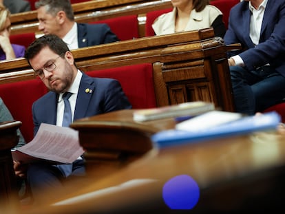 El presidente de la Generalitat, Pere Aragonès.