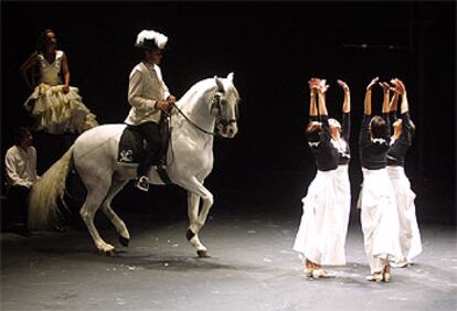 Ensayo del espectáculo de Távora en La Rinconada (Sevilla), la semana pasada.