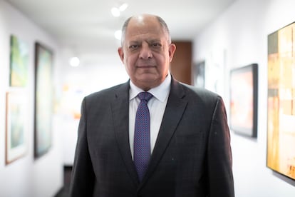 Luis Guillermo Solís en Guatemala, el 20 de mayo.