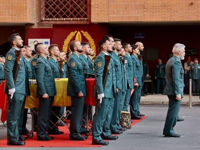 Logroño rinde homenaje a los dos guardias civiles que murieron arrollados por un camión en Sevilla