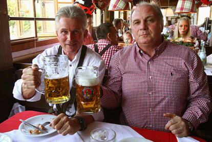 Jupp Heynckes y Uli Hoeness