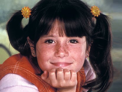 Soleil Moon Frye em uma imagem promocional de ‘Punky, a levada da breca’.