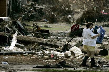 Estado del barrio de Lakeview, en Nueva Orleáns, semanas después del huracán <b>Katrina.</b><i> </i>