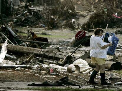 Estado del barrio de Lakeview, en Nueva Orleáns, semanas después del huracán <b>Katrina.</b><i> </i>