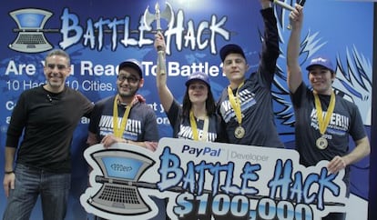 El equipo ruso ganador de Battle Hack.