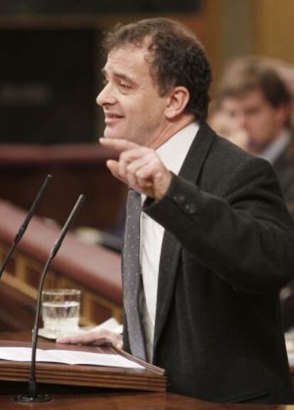 Alfred Bosch, de ERC, durante su intervención en el pleno.
