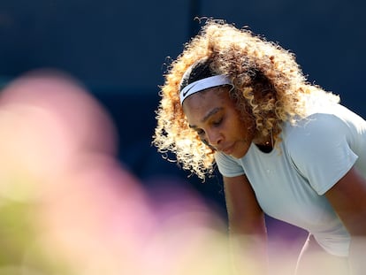 Serena Williams, esta semana durante un entrenamiento en Nueva York.