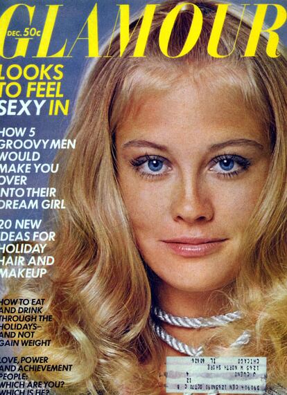Portada de la edición estadounidense de la revista Glamour en 1970 con Shepherd en portada.