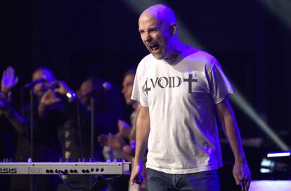 Moby, en un concierto en Los Ángeles, en 2015.
