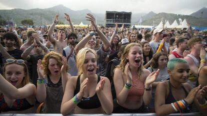 Asistentes al Festival Internacional de Benicàssim.