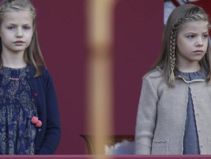 La princesa Leonor y la infanta Sofía.
