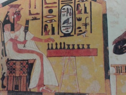 A rainha Nefertari, pintada na sua tumba em Luxor.