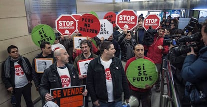 Manifestación contra desahucios.