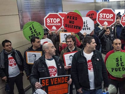 Manifestación contra desahucios.
