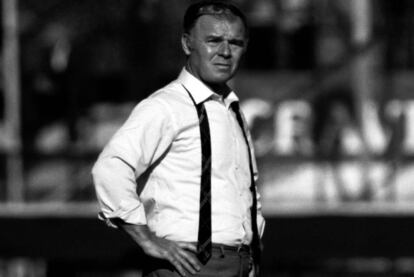 Ladislao Kubala, Spain coach  (Photo by Peter Robinson/EMPICS via Getty Images)