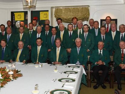 La cena de los campeones en Augusta.