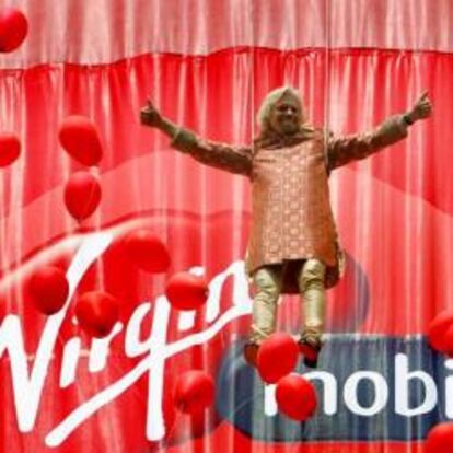 Richard Branson, en un acto de Virgin Mobile, filial de Virgin Media